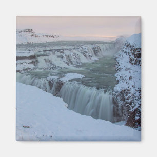 Gullfoss Wasserfall in Island Magnet