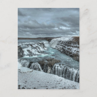 Gullfoss Wasserfall, Island Postkarte