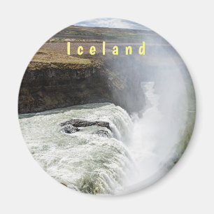 Gullfoss Wasserfall - Südwest Island Magnet