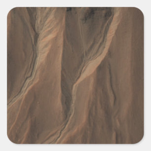 Gullies am Edge of Hale Crater, Mars Quadratischer Aufkleber