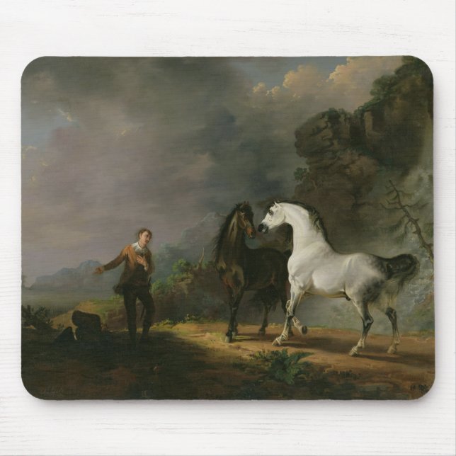 Gulliver, das zu dem Houyhnhnms, 1769 spricht (Öl Mousepad (Vorne)
