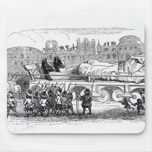 Gulliver transportierte zum Lilliputian Mousepad (Vorne)