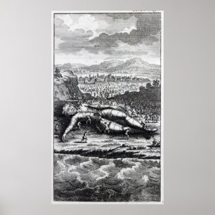 Gulliver, von den Lilliputianern gefangen Poster