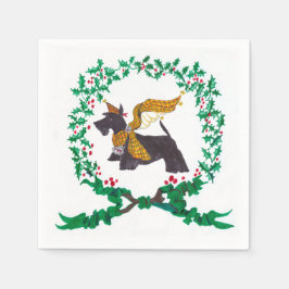 Gullivers Engel Scottie Christmas Napkins Serviette