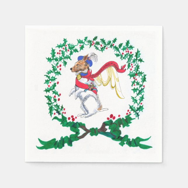 Gullivers Jack Russell Christmas Napkins Serviette (Vorderseite)