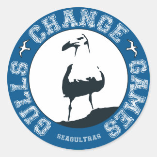 Gulls Change Games 3"-Aufkleber (Blatt 6) Runder Aufkleber