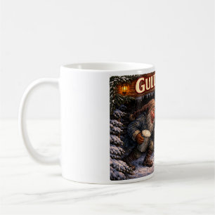 Gully Gawk Isländischer Yule Lad Postkarte Kaffeetasse