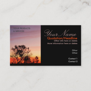 Gully Sunset Quench Business Card Visitenkarte