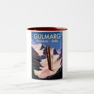 Gulmarg Kashmiri India Skipposter Zweifarbige Tasse