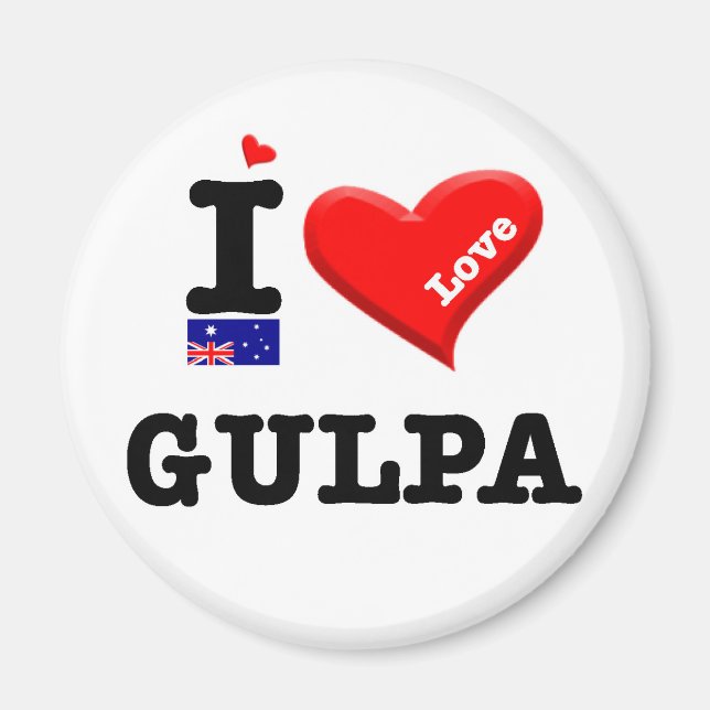 GULPA - I-Liebe Magnet (Vorne)