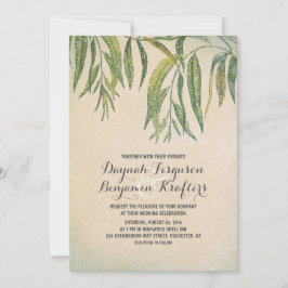 Gum tree Blätter Elegante Hochzeit lädt ein Einladung