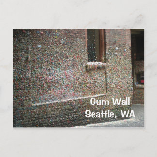 Gum Wall Post Card Postkarte