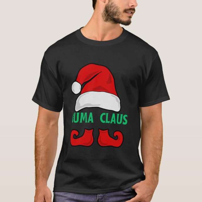 Guma Claus Tante Funny Ugly Christmas Sweater Xmas T-Shirt (Vorderseite)