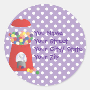 Gumball Fantasie Runder Aufkleber