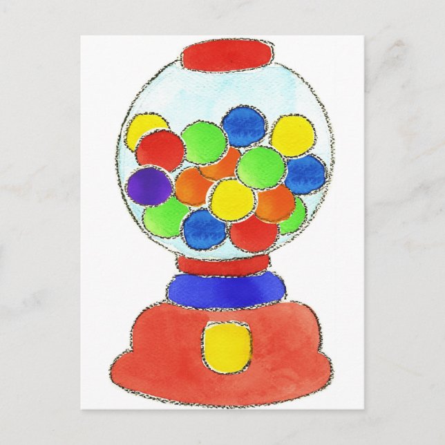 Gumball Machine Postkarte (Vorderseite)