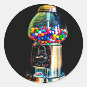 Gumball Machine Runder Aufkleber