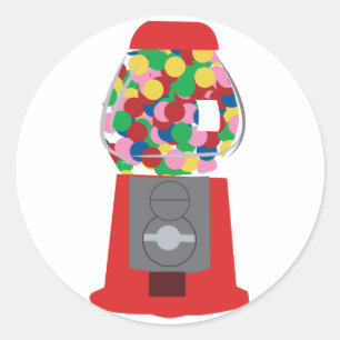 Gumball Machine Runder Aufkleber