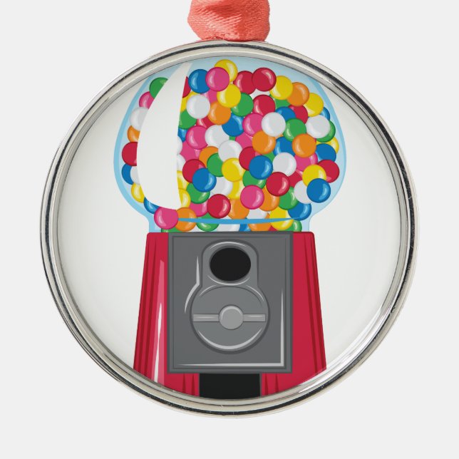 Gumball Maschine Ornament Aus Metall (Vorne)