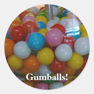 Gumballs! Runder Aufkleber