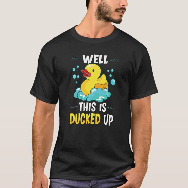 Gumber Duck Ducks Duck Lover Badezimmer Blase T-Shirt (Vorderseite)