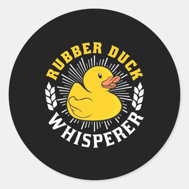 Gumber Duck Whisperer Runder Aufkleber (Vorderseite)