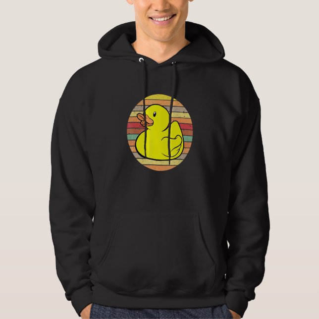 Gumber Duckie Rubber Duck Bath Retro Hoodie (Vorderseite)