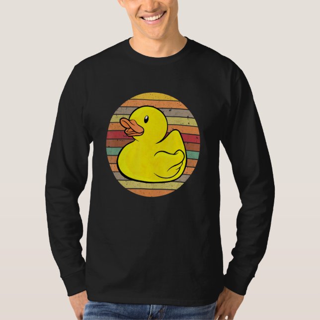 Gumber Duckie Rubber Duck Bath Retro T-Shirt (Vorderseite)