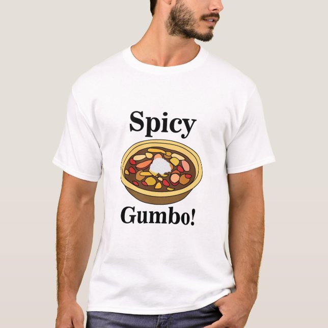 Gumbo Food Spicy T-Shirt (Vorderseite)