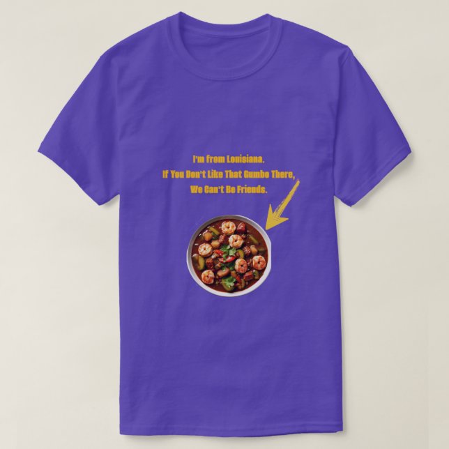 Gumbo Geaux T-Shirt (Design vorne)