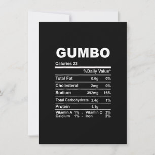 Gumbo Nutrition Fakten Erntedank Einladung