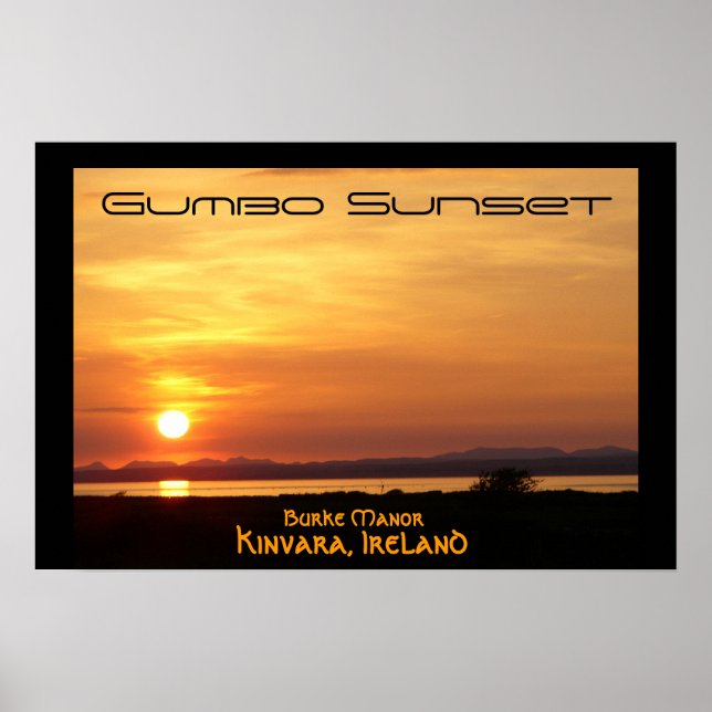 Gumbo Sunset Poster (Vorne)