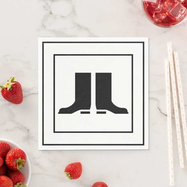 Gumboot-Signaturpapier Napkins Serviette (Von Creator hochgeladen)