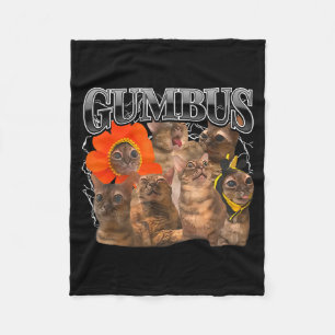 Gumbus-Katze Lustige Katze Gumbus Süßes Tier Kätzc Fleecedecke