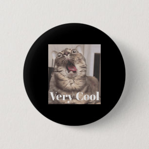 Gumbus Sehr Cool Lustige Katze Meme Tierliebhaber Button