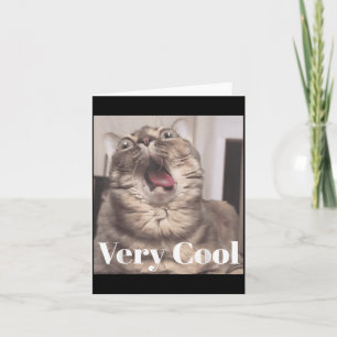 Gumbus Sehr Cool Lustige Katzen Meme Tierliebhaber Karte