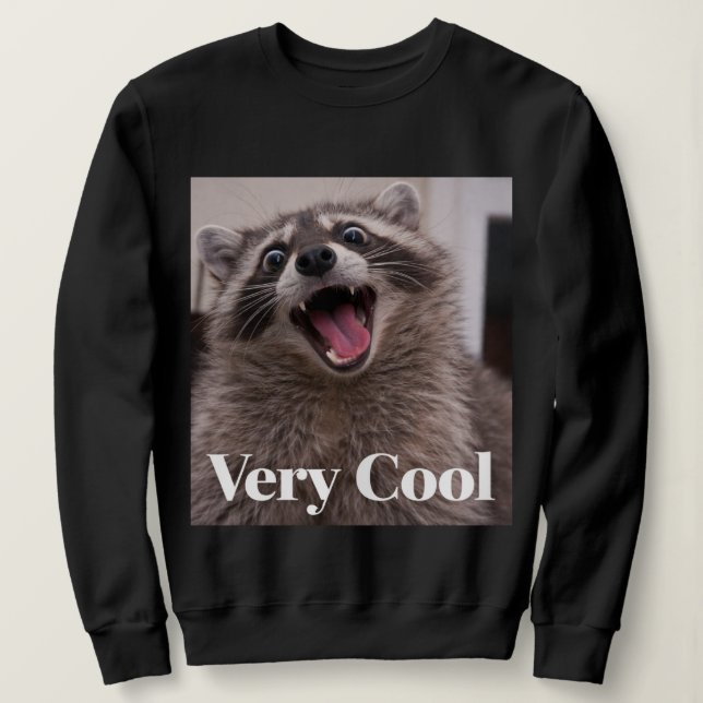 Gumbus sehr cooler Waschbär  Sweatshirt (Design vorne)