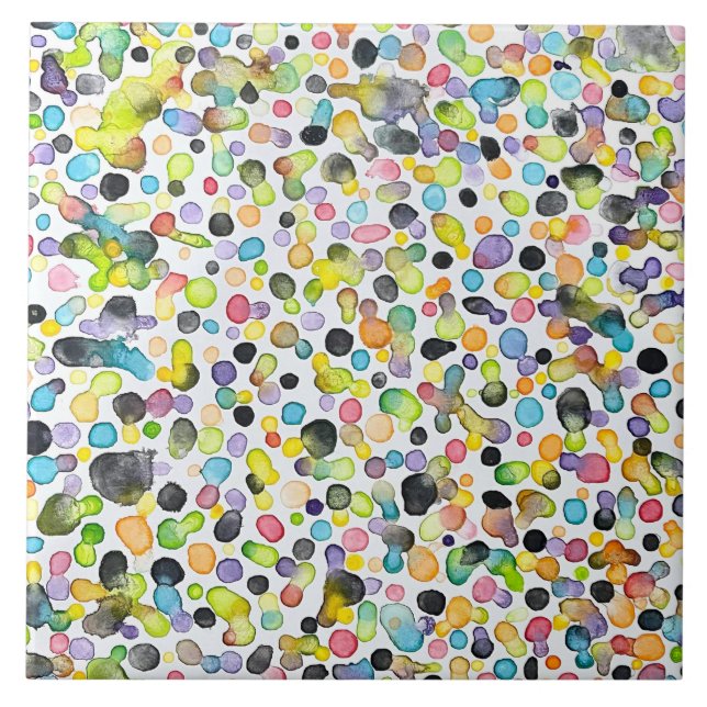 Gumdrops 6 x 6 Keramiken Fliese (Vorderseite)