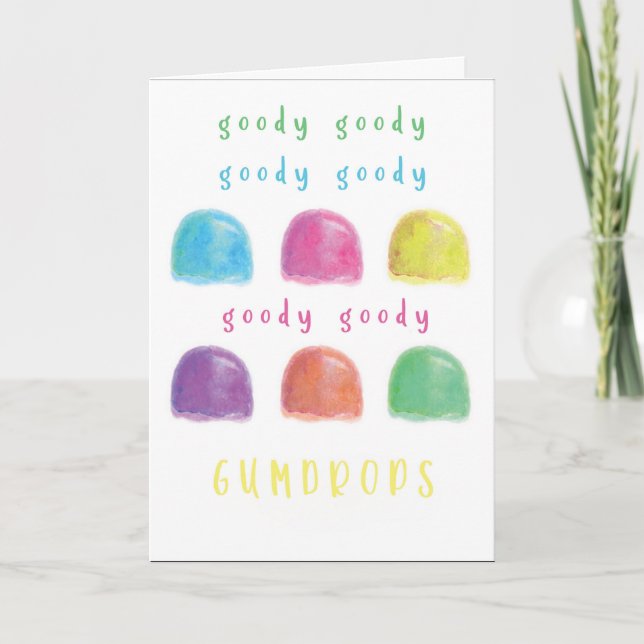GUMDROPS BIRTHDAY CARD KARTE (Vorderseite)