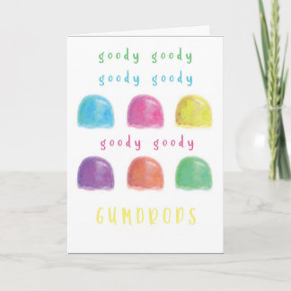 GUMDROPS BIRTHDAY CARD KARTE