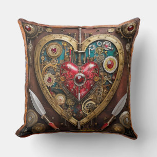 Gummen und Messer der Heart Steampunk Serie Kissen