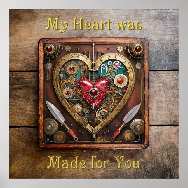 Gummen und Messer der Heart Steampunk Serie Poster (Vorne)