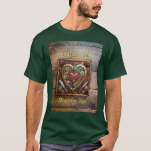 Gummen und Messer der Heart Steampunk Serie T-Shirt