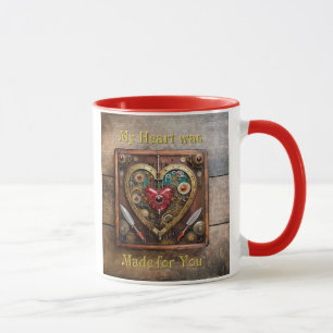 Gummen und Messer der Heart Steampunk Serie Tasse