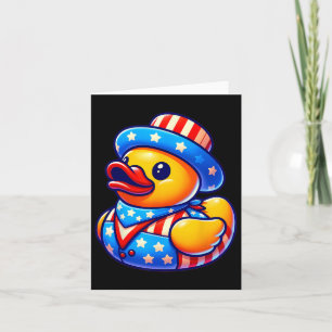 Gummi Duck 4. Juli Unabhängigkeitstag Männer Fraue Karte