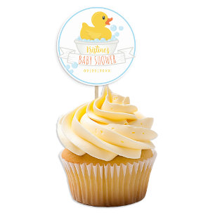 Gummi Duck Baby Shockaufkleber Blauer Blasen Bat Runder Aufkleber