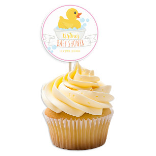 Gummi Duck Baby Shockaufkleber Rosa Blase Bath Runder Aufkleber