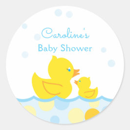 Gummi Duck Baby Shower Favoriten Runder Aufkleber