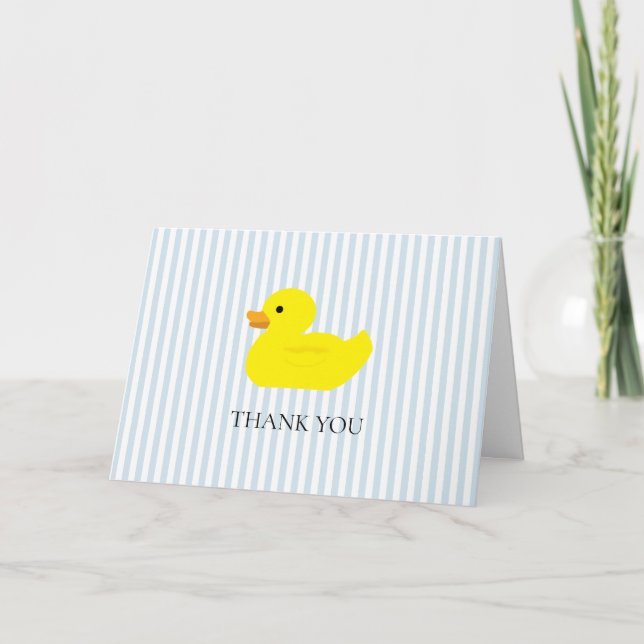 Gummi Duck Blue Strip Karte (Vorderseite)