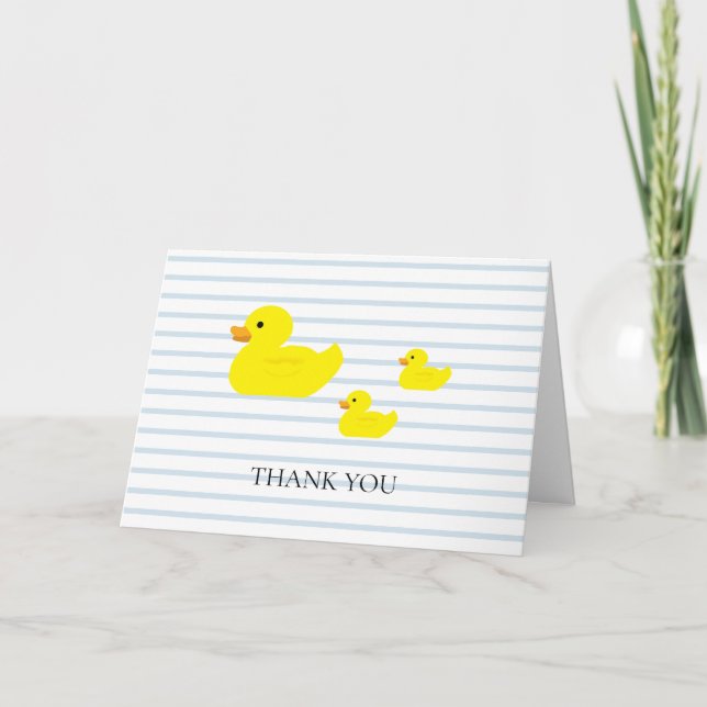 Gummi Duck Blue Strip Karte (Vorderseite)