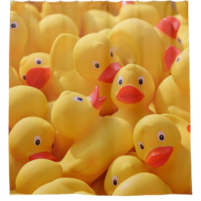 Gummi Duck Ducky Ducks Kid's Duschvorhang (Vorderseite)